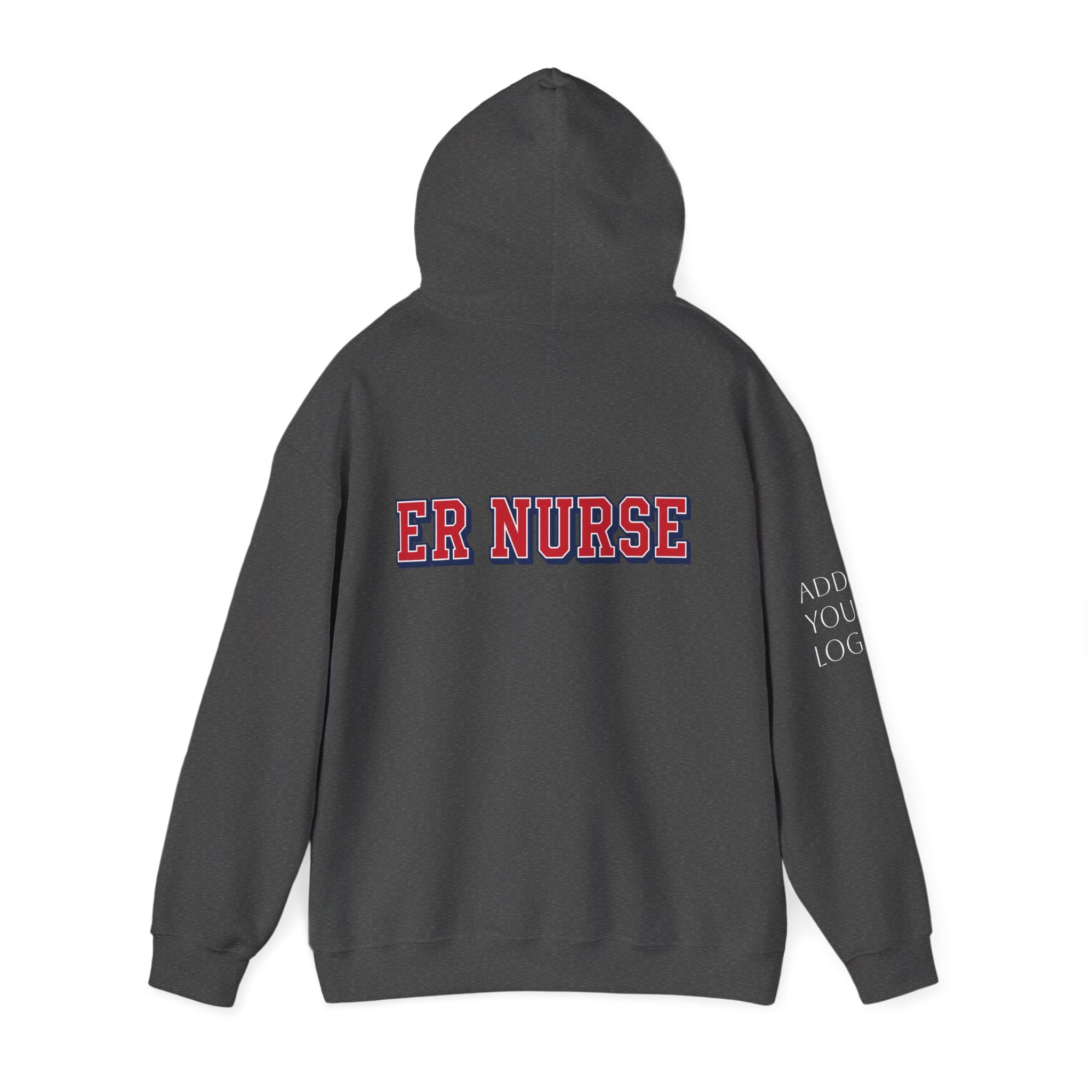 Custom ER Nurse Hoodie — Medical Team Support Pullover Add Your Logo