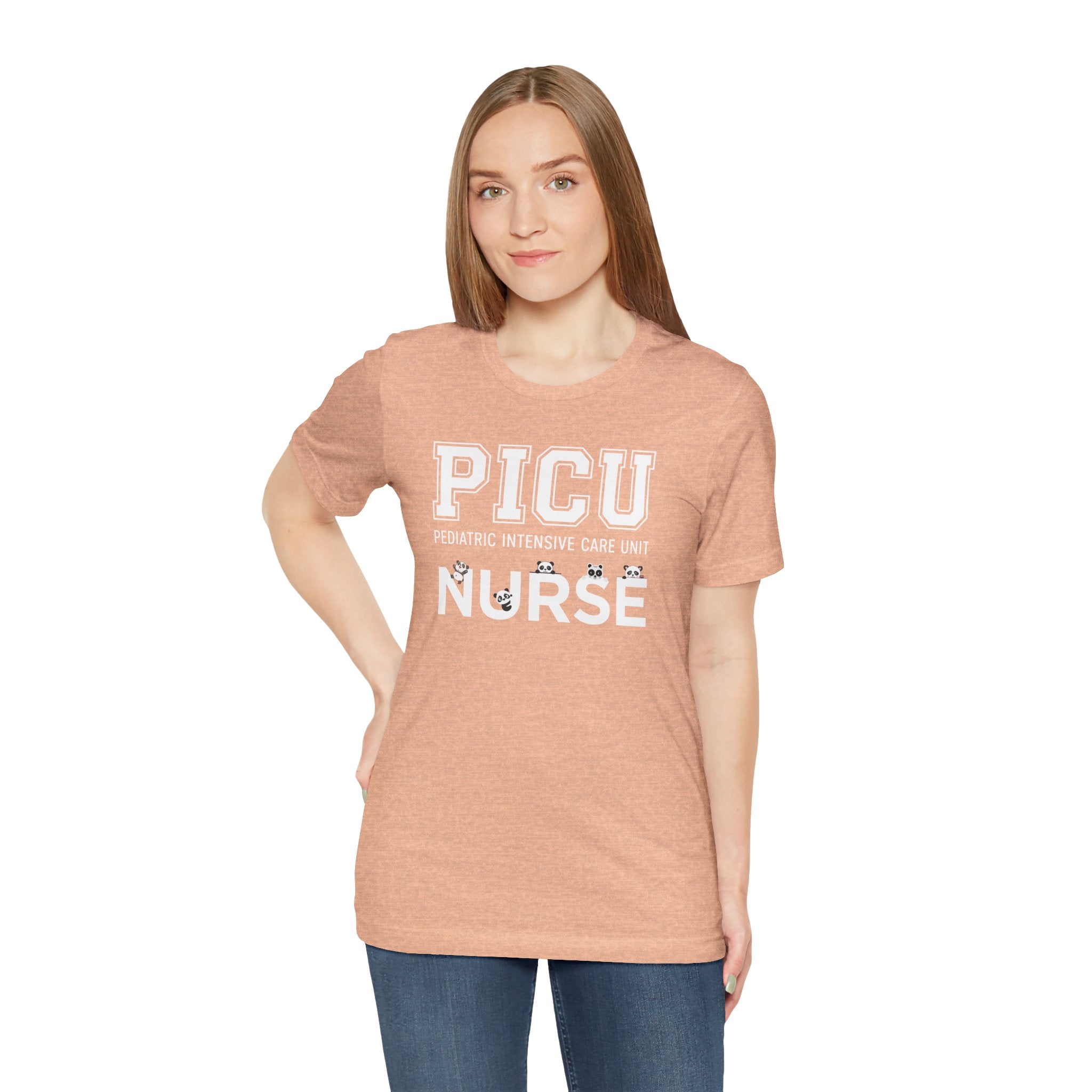 PICU Nurse T‑Shirt — Cute ICU Neonatal Nurse Tee (Baby Paw Icons)