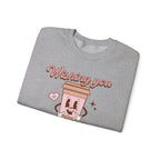Sweatshirt - "Wishing You a Little Love" Cute Coffee Cup Crewneck