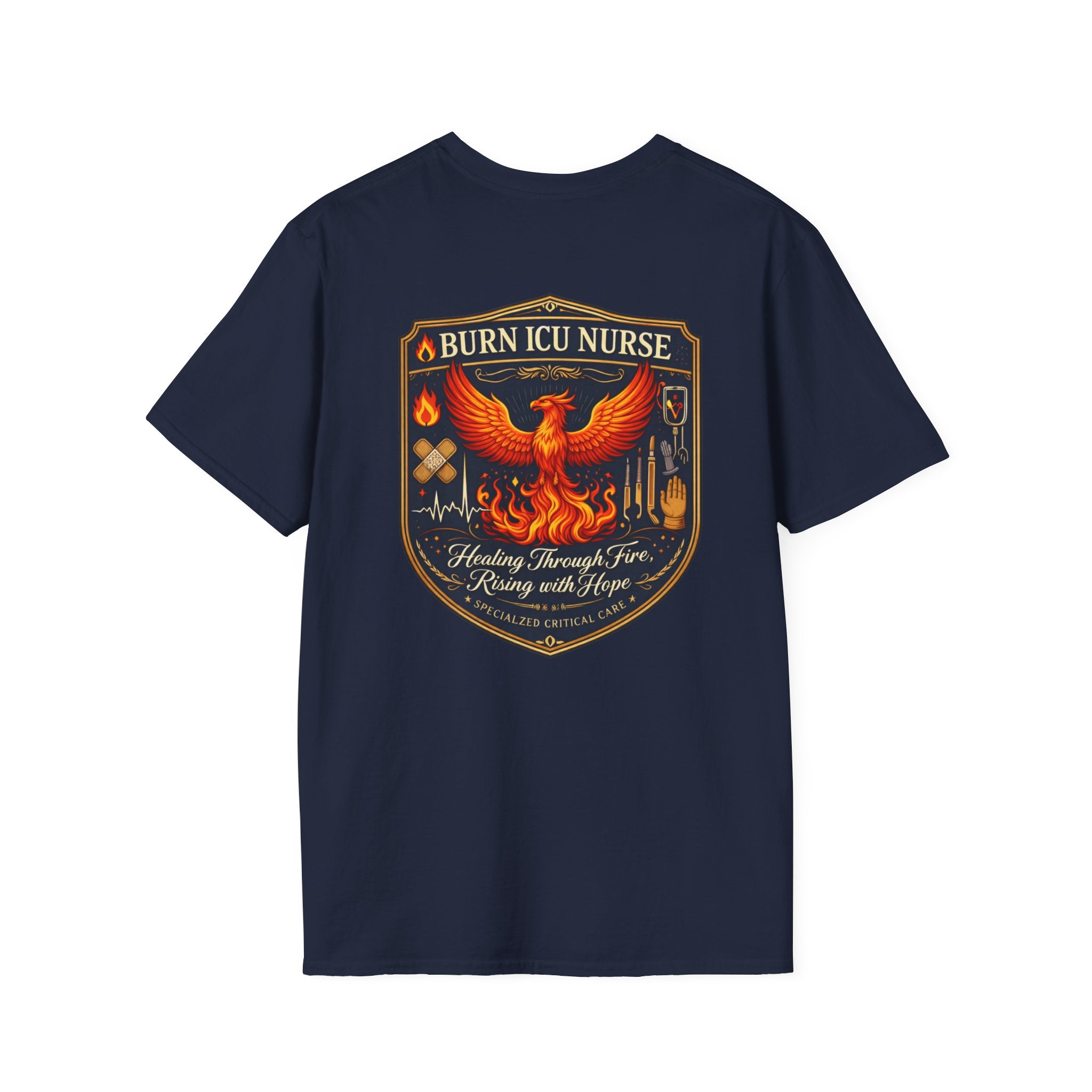 Burn ICU Nurse Tee Phoenix Graphic ICU Tee