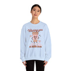 Sweatshirt - "Wishing You a Little Love" Cute Coffee Cup Crewneck