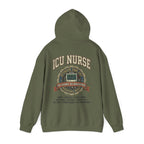 ICU Nurse Hoodie —  Nurse Tour Tee Vibe Vintage Distressed Design -JCU Crew Critical Care Nursing Hooded Sweatshirt