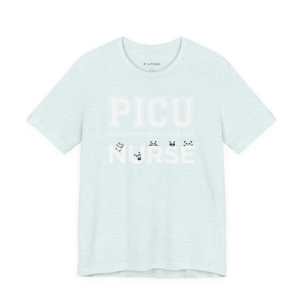 PICU Nurse T‑Shirt — Cute ICU Neonatal Nurse Tee (Baby Paw Icons)