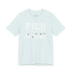 PICU Nurse T‑Shirt — Cute ICU Neonatal Nurse Tee (Baby Paw Icons)