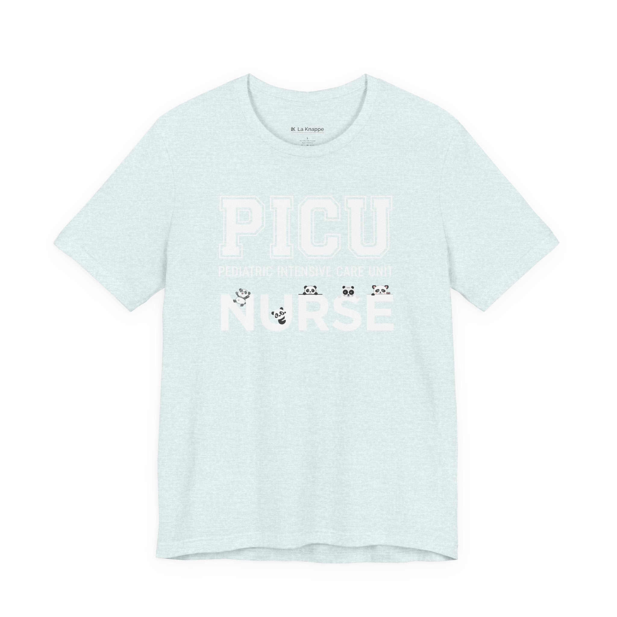 PICU Nurse T‑Shirt — Cute ICU Neonatal Nurse Tee (Baby Paw Icons)