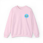PICU Nurse Embroidered Circular Badge with Heart Stethoscope Unisex Heavy Blend™ Crewneck Sweatshirt