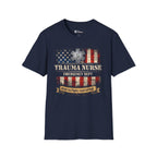 Patriotic Shirt Trauma ED Nurse Graphic Tee Trauma Bay, Trauma Emergency Room Nurse Tee