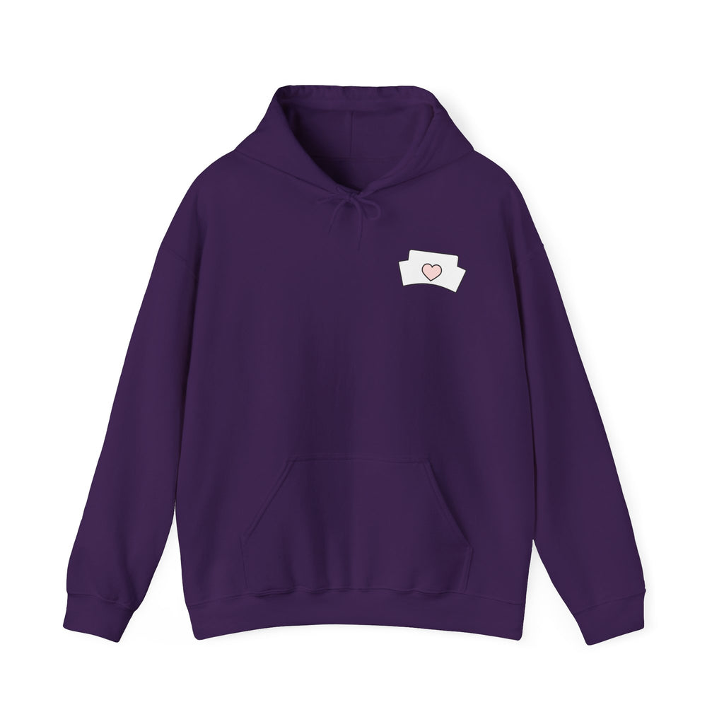 Nurse Hoodie — “Just a Nurse Surviving on Caffeine” Cute Medical Sweatshirt