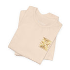 Prepared. Precise. Unshaken. Tee — Motivational Gold Text Tee