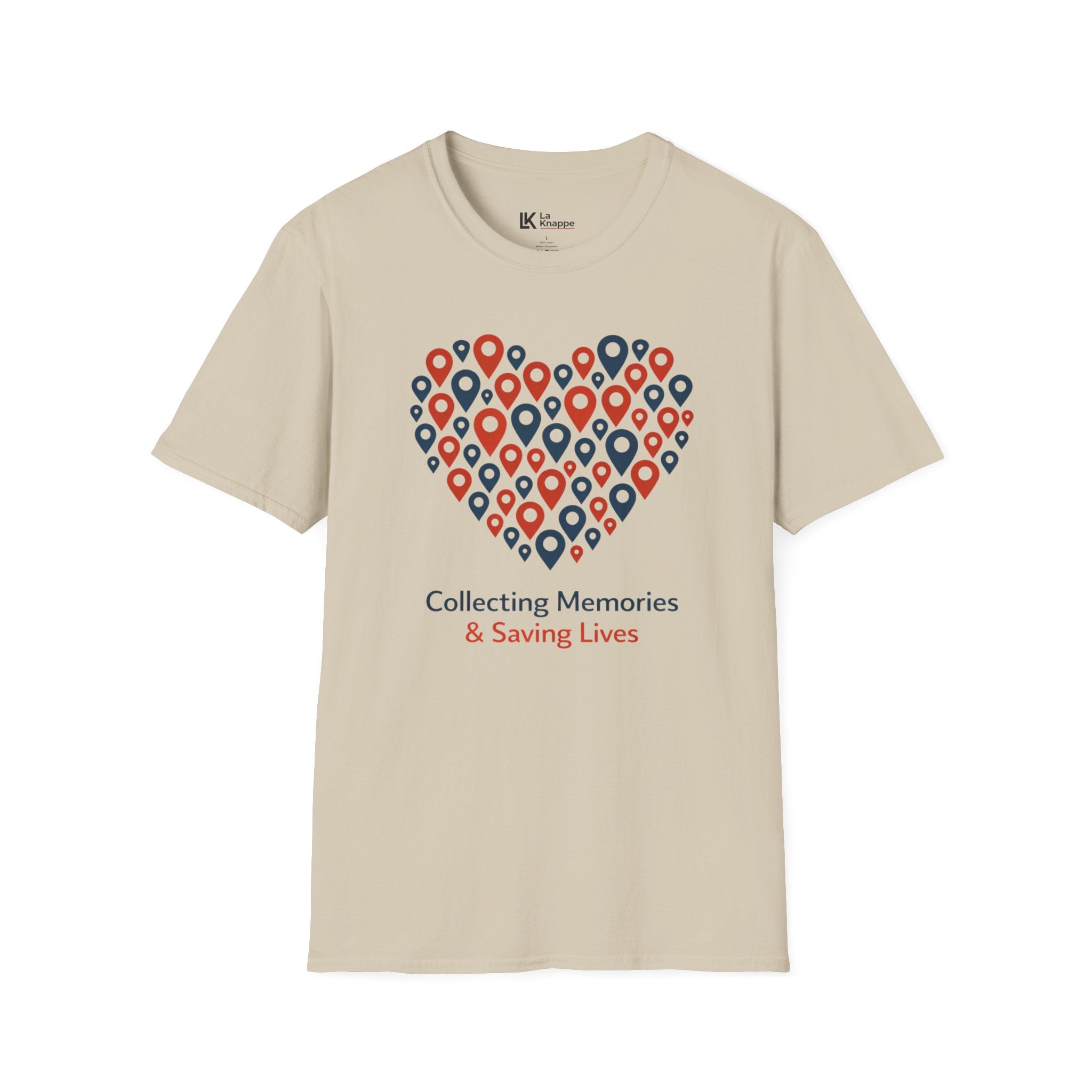 Travel T-Shirt – "Collecting Memories, Saving Lives" Graphic Travel Nurse Tee