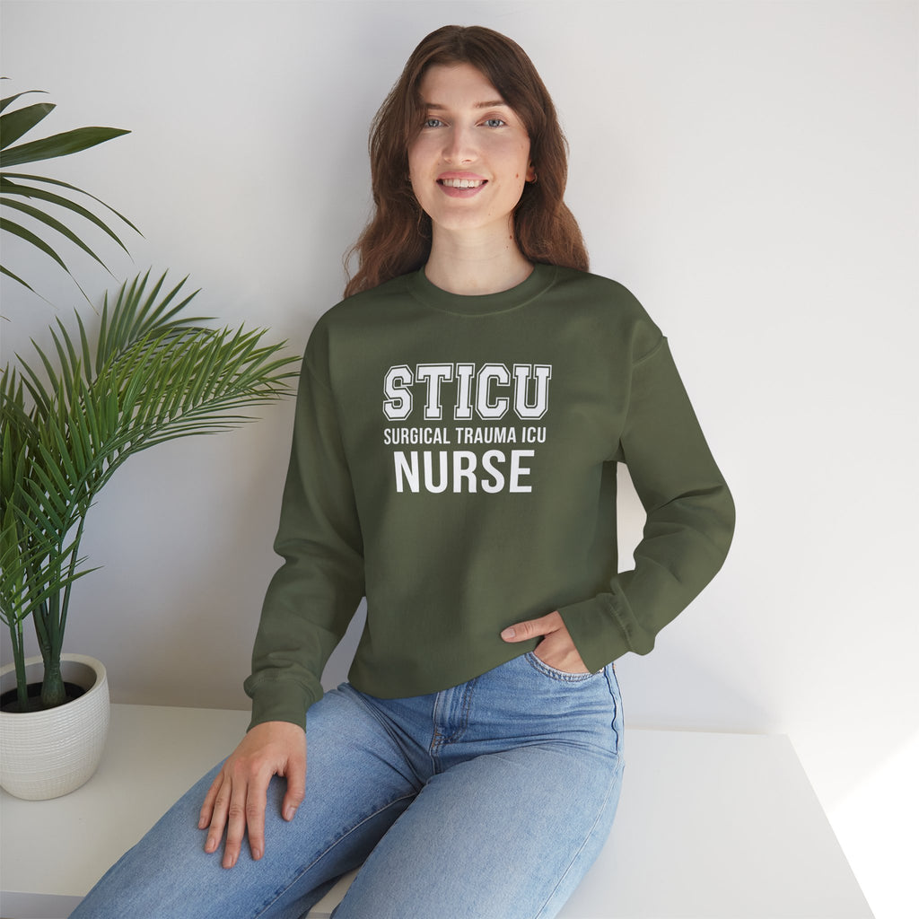 STICU Nurse Sweatshirt - Surgical Trauma ICU Crewneck for Nurses