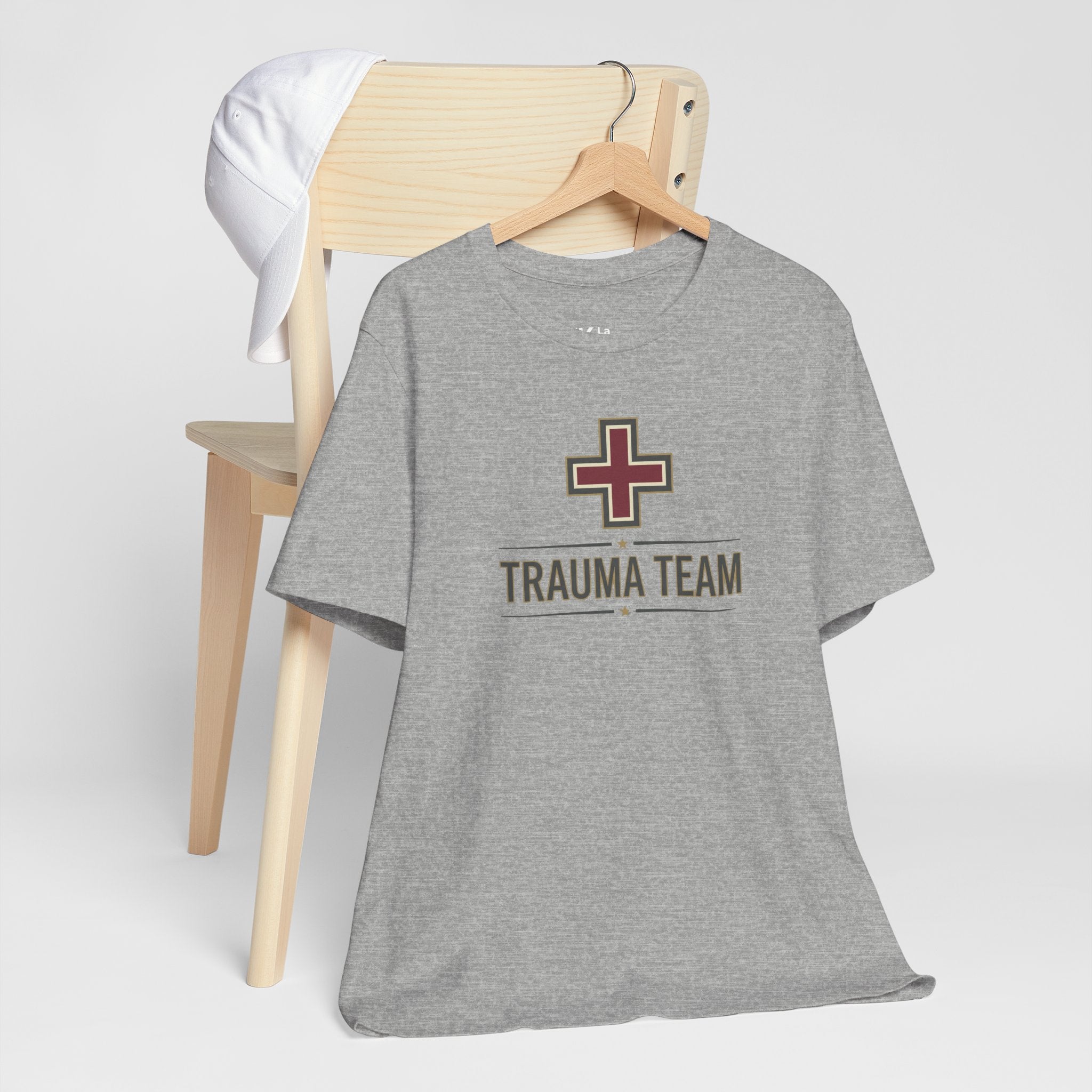 Trauma Team T-Shirt — Medical Cross Graphic Tee for EMTs & First Responders Trauma Nurse ED Nurse Trauma MD ER RN