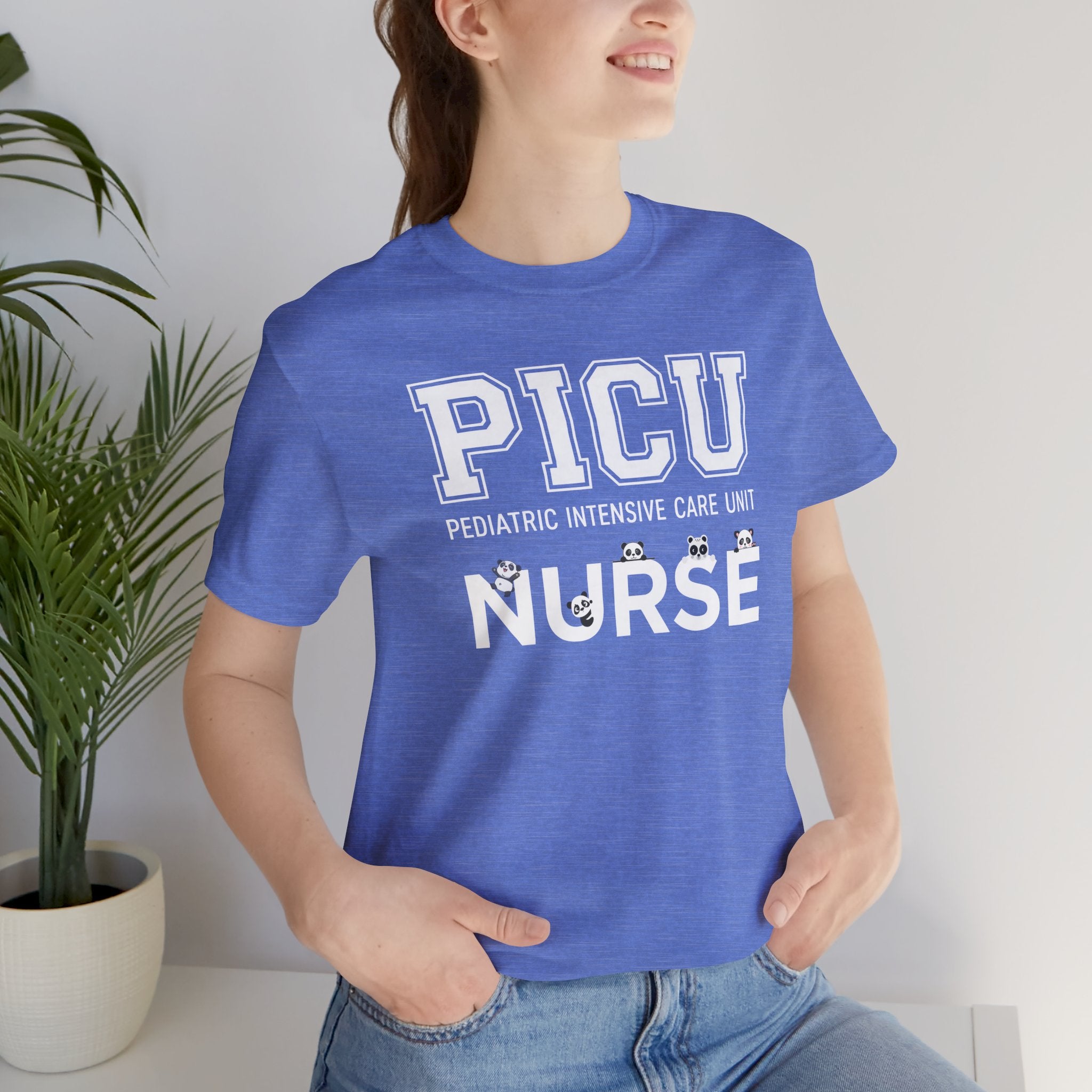 PICU Nurse T‑Shirt — Cute ICU Neonatal Nurse Tee (Baby Paw Icons)