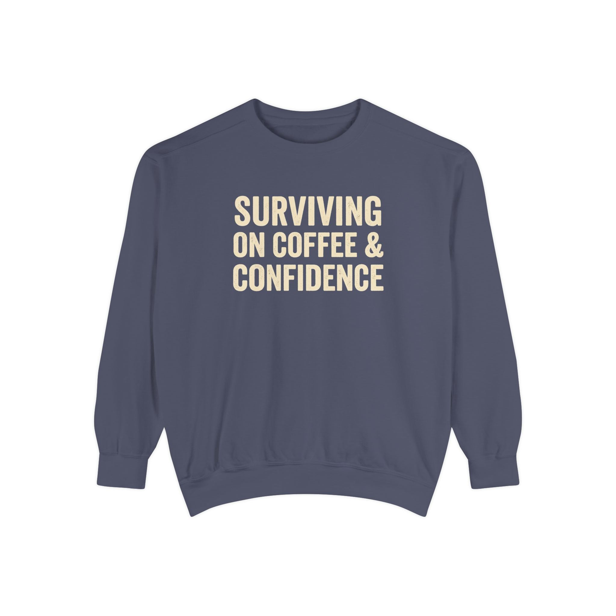 Surviving on Coffee & Confidence Nurse Sweatshirt – Nursing Student Gift, RN Life, Coffee Lover Nurse Apparel