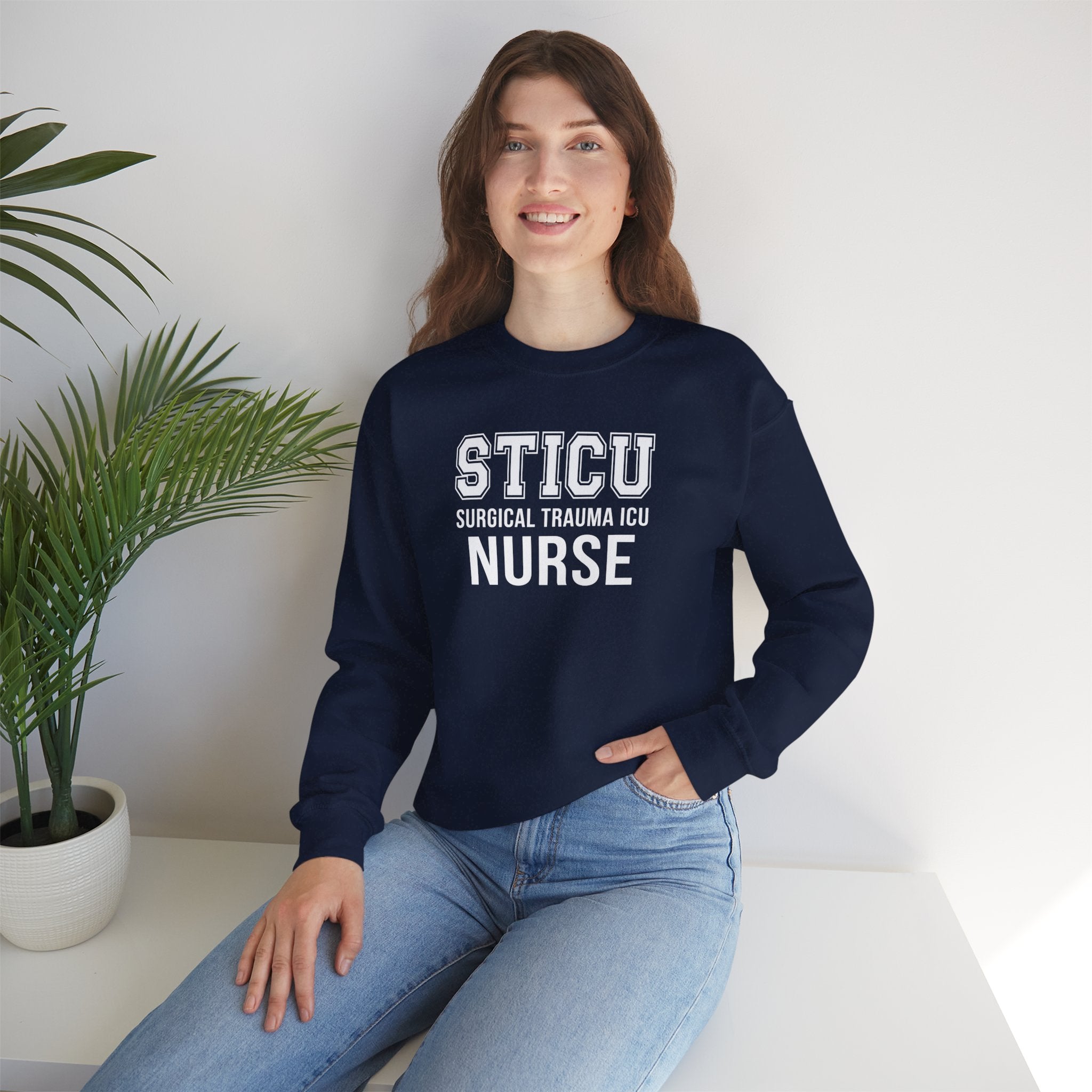STICU Nurse Sweatshirt - Surgical Trauma ICU Crewneck for Nurses