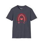 School Nurse Rainbow Heart Tshirt