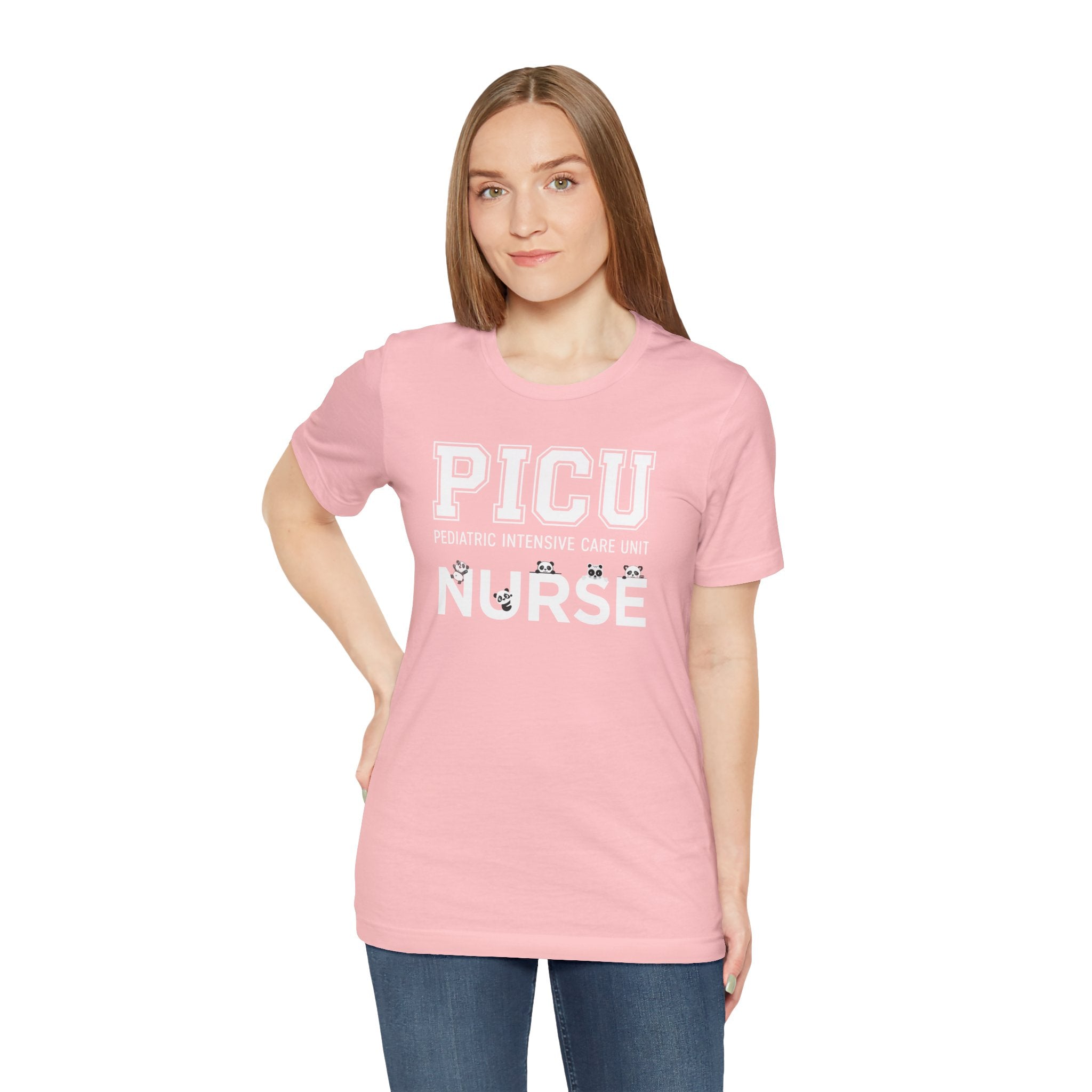 PICU Nurse T‑Shirt — Cute ICU Neonatal Nurse Tee (Baby Paw Icons)