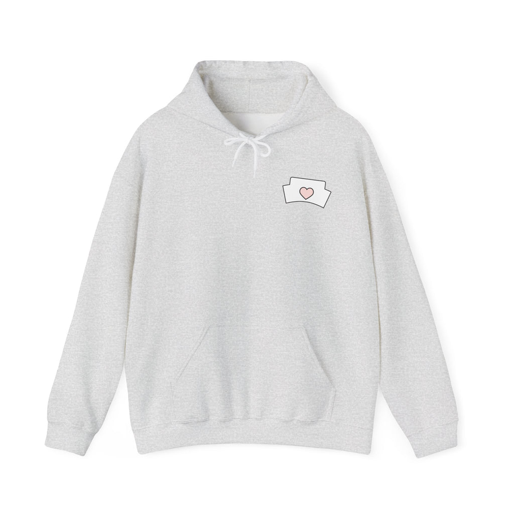 Nurse Hoodie — “Just a Nurse Surviving on Caffeine” Cute Medical Sweatshirt