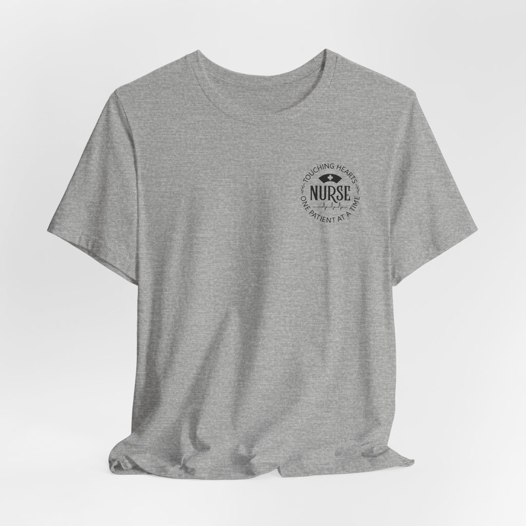 Nurse Heartbeat Logo Tee — 'Proud To Be A Nurse' Short Sleeve Shirt