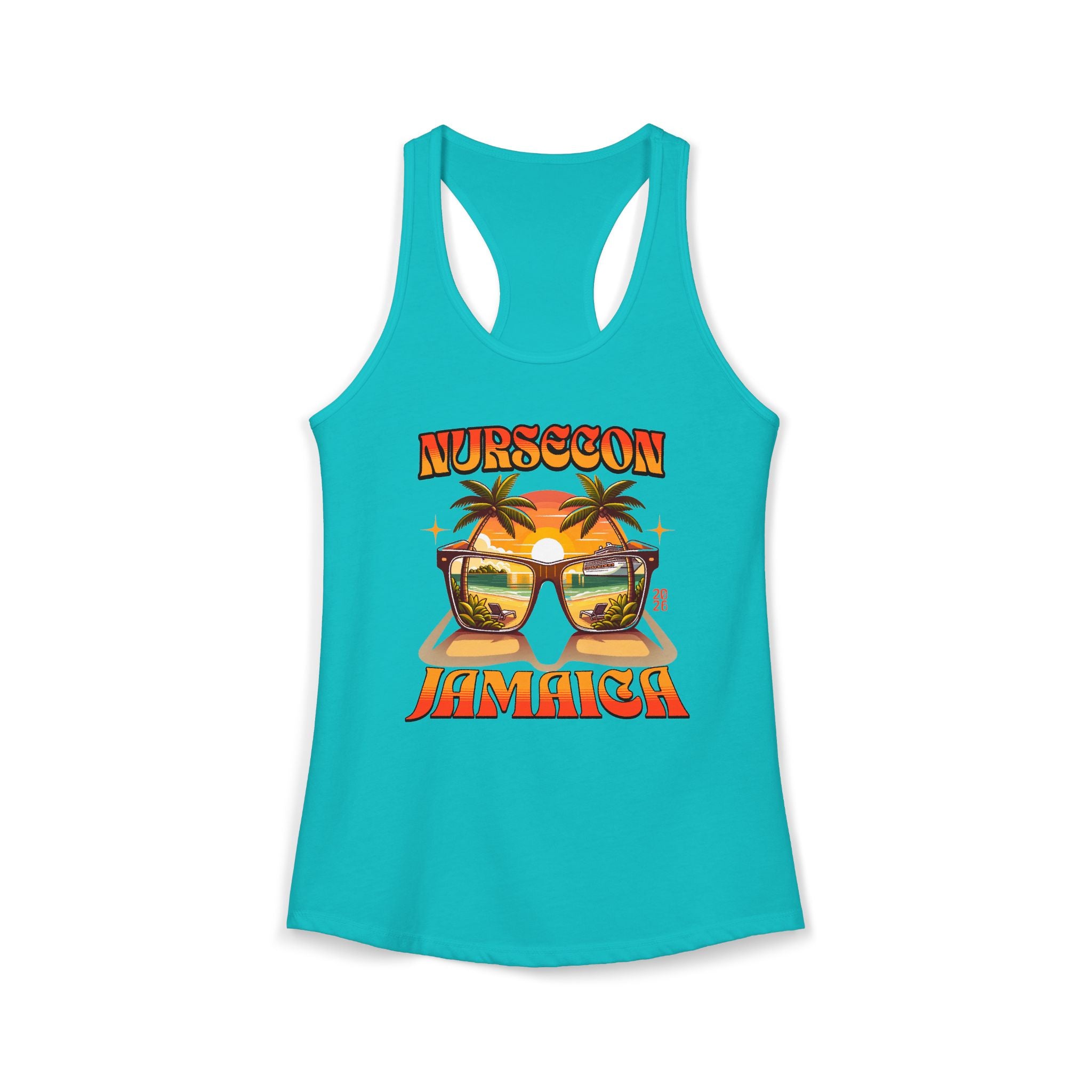 NurseCon Jamaica 2026 Nurse Cruise Trip Women's Ideal Racerback Tank