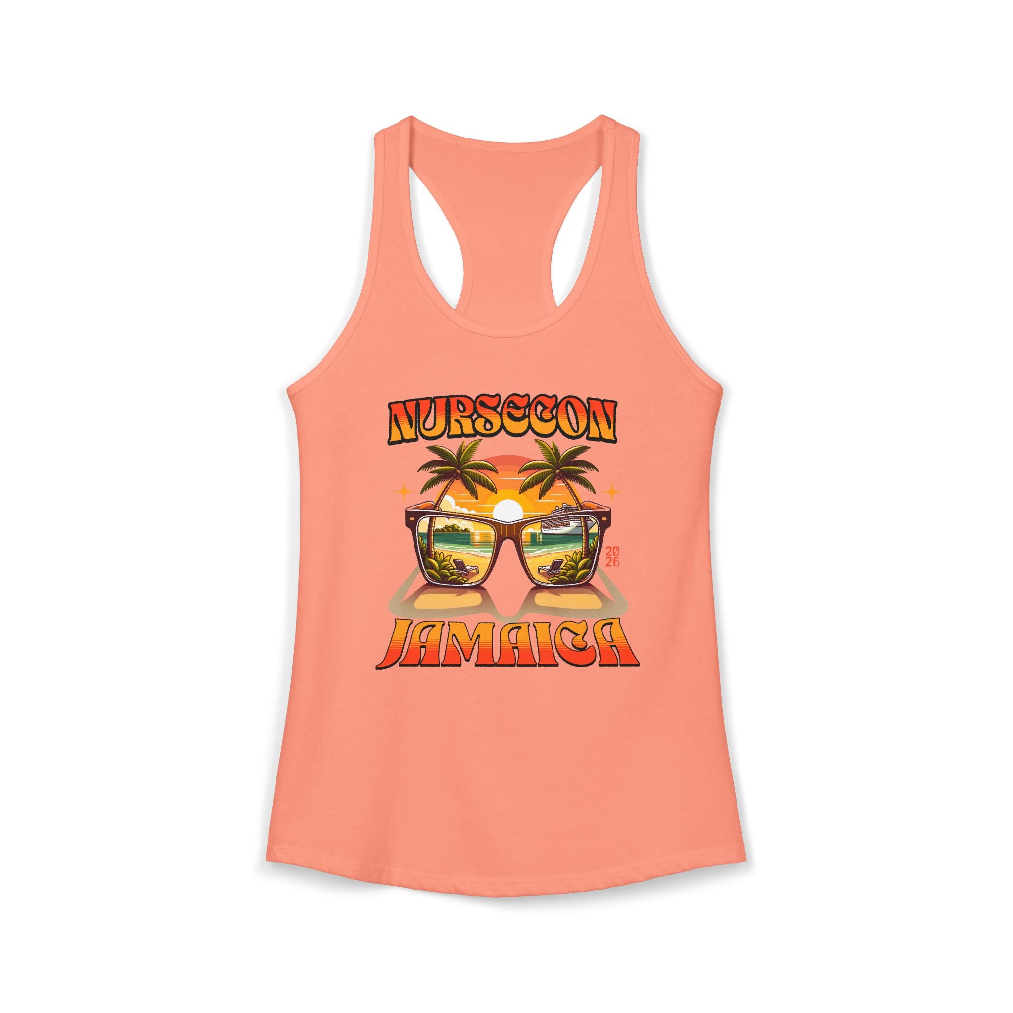 NurseCon Jamaica 2026 Nurse Cruise Trip Women's Ideal Racerback Tank