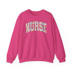 Nurse Floral Crewneck Sweatshirt