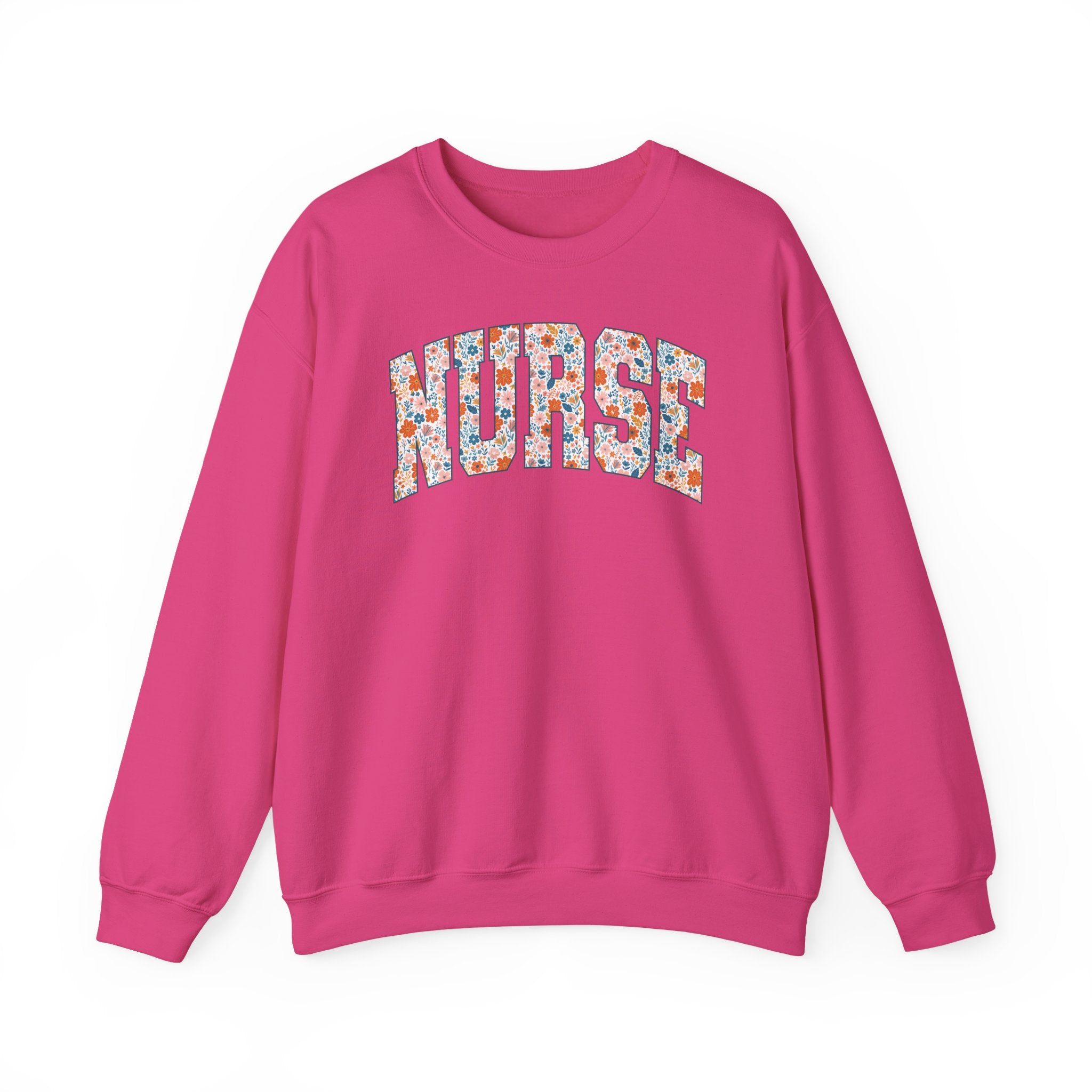 Nurse Floral Crewneck Sweatshirt