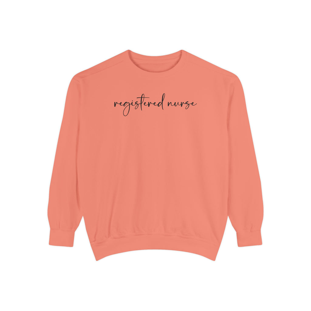 Registered Nurse Embroidered Script Sweatshirt