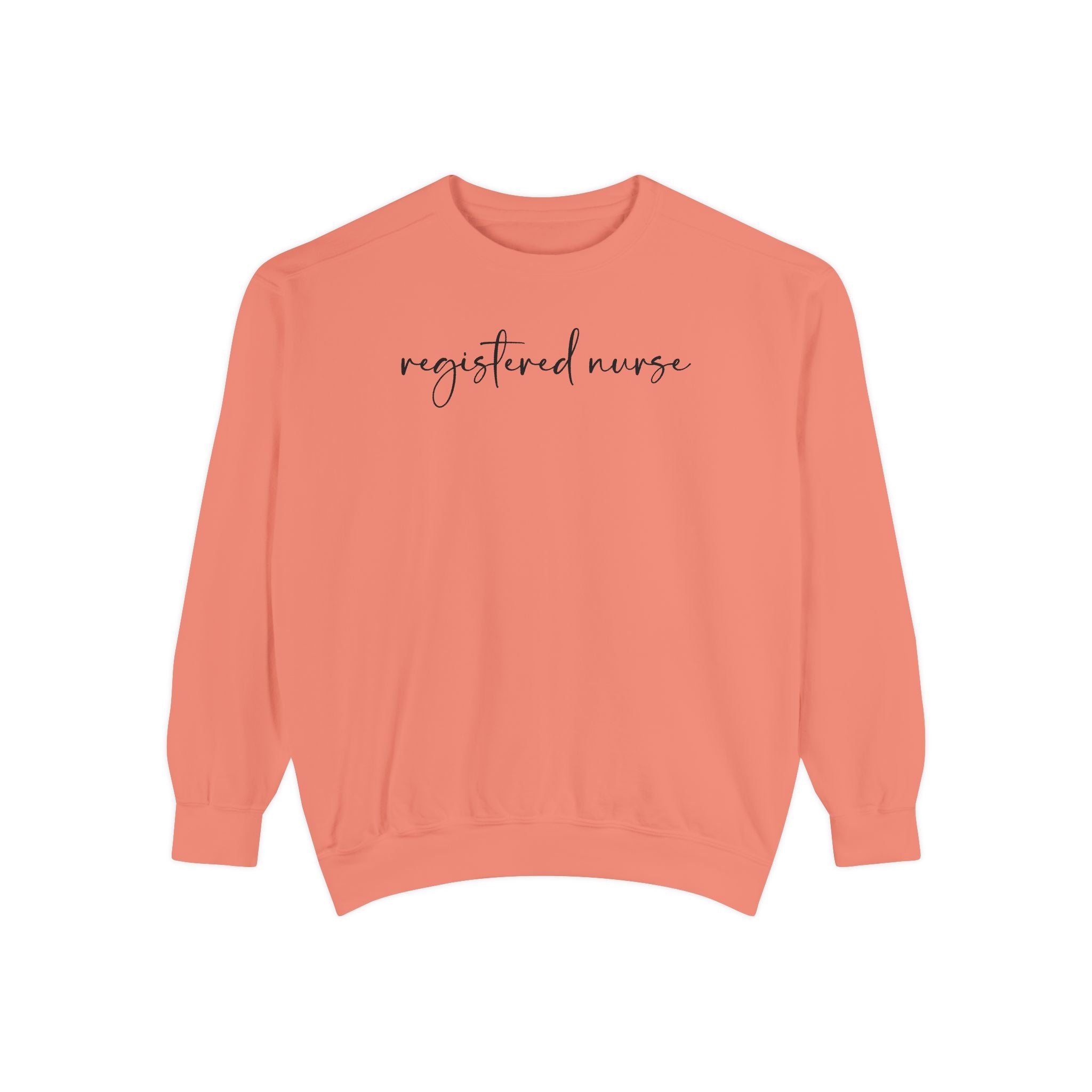 Registered Nurse Embroidered Script Sweatshirt
