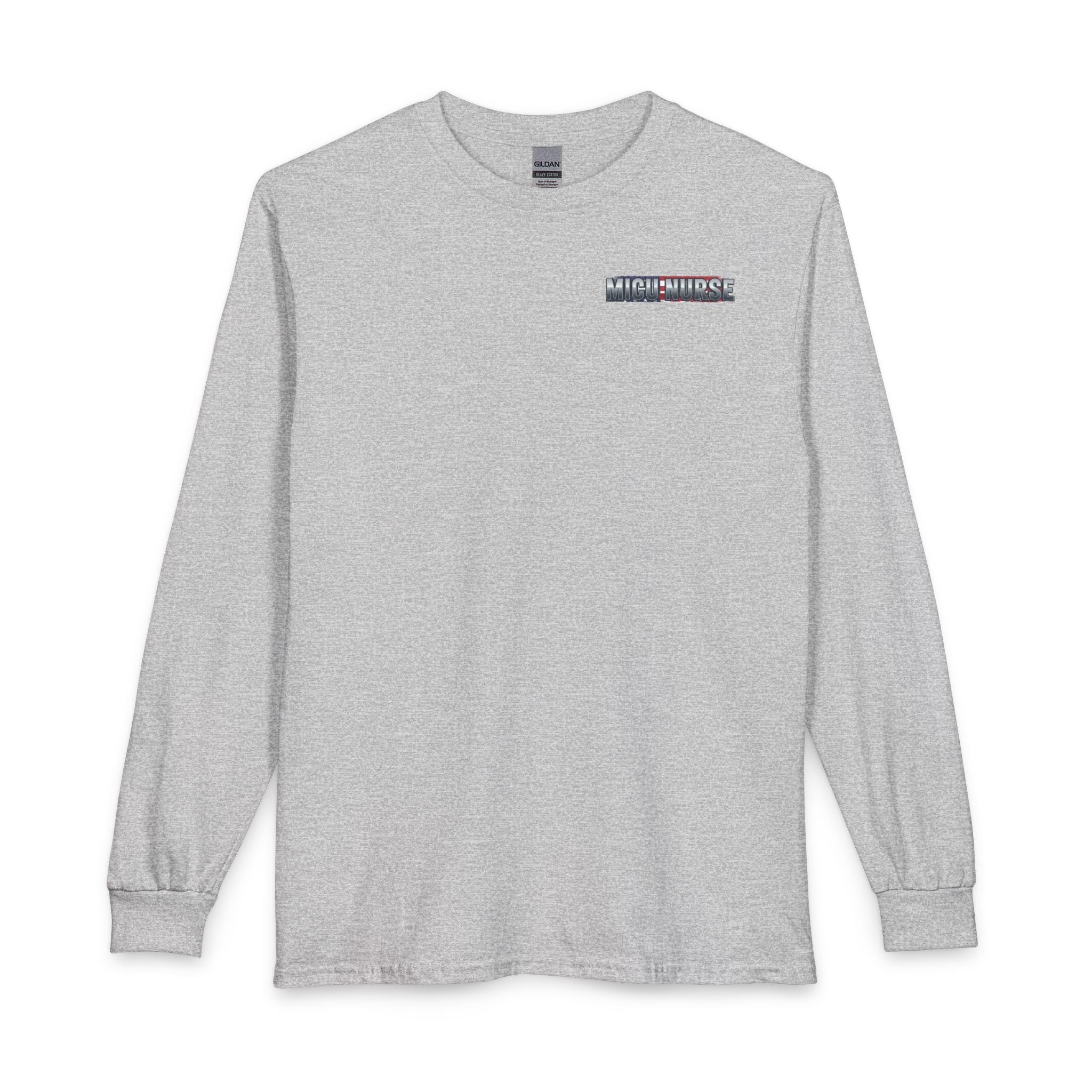 MICU Nurse Patriotic Eagle Long Sleeve Shirt Graphic Shirt for Medical Intensive Care Nurses