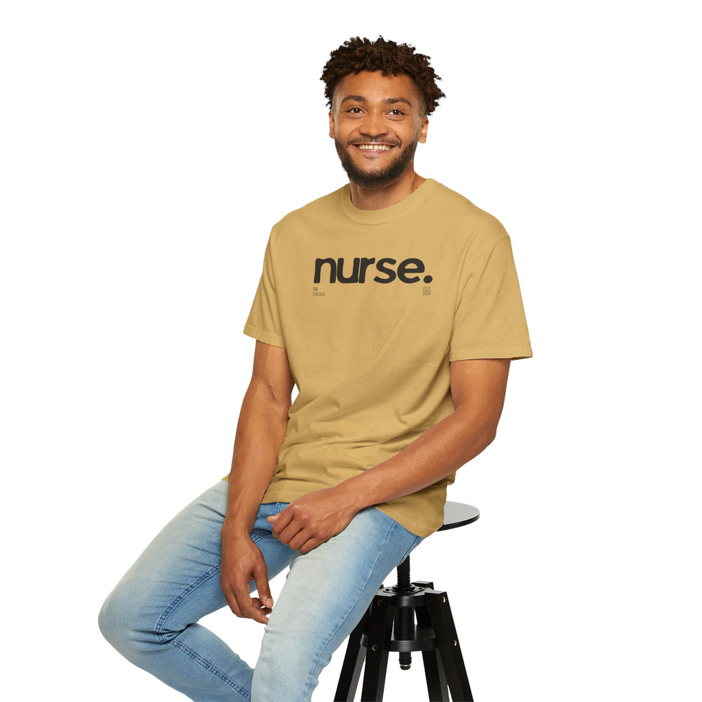 Nurse Chicago Graphic Tee — 'nurse.' Minimalist Medical T‑Shirt