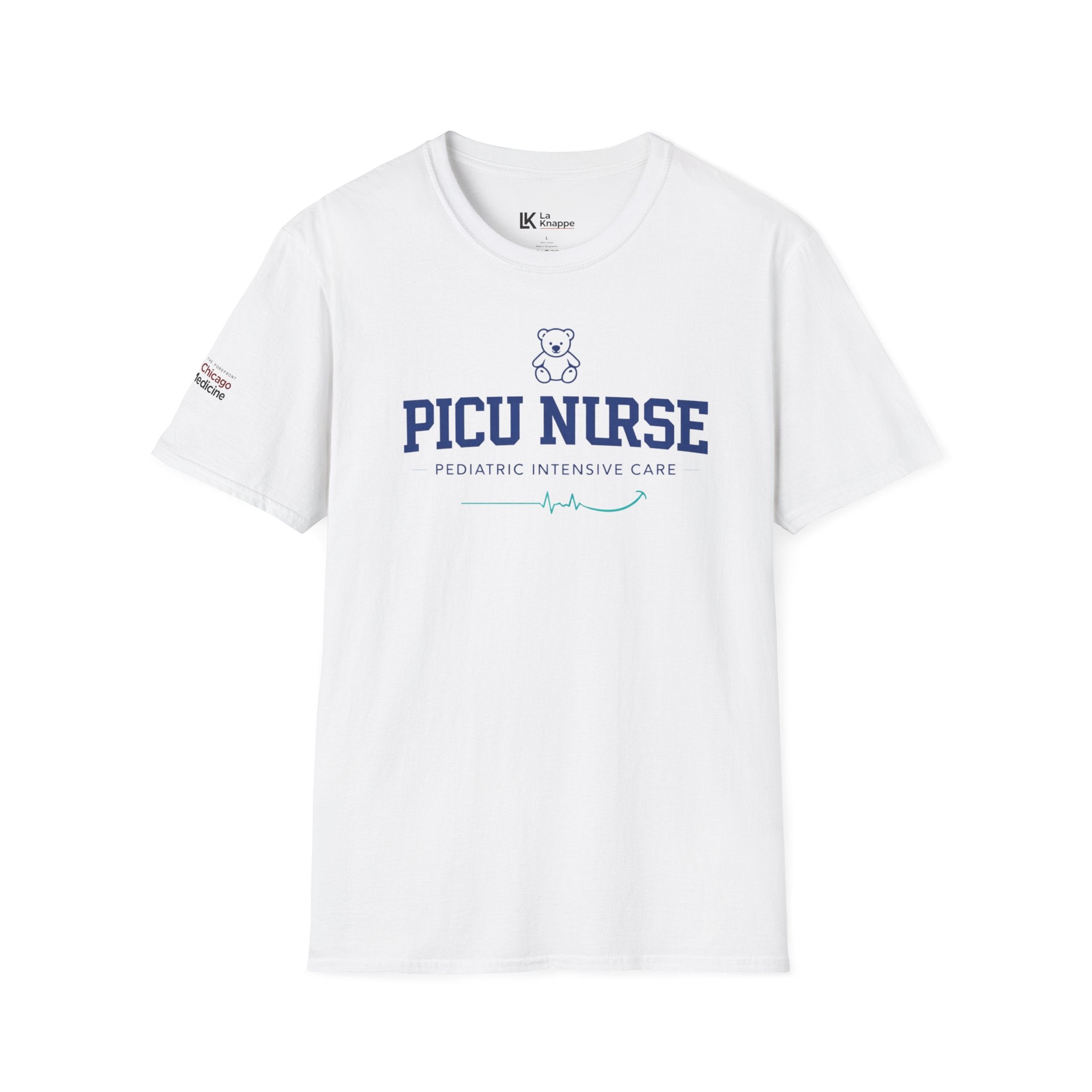PICU Nurse T-Shirt — Pediatric Intensive Care Nurse Tee Bear Graphic T-Shirts