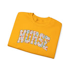Nurse Floral Crewneck Sweatshirt