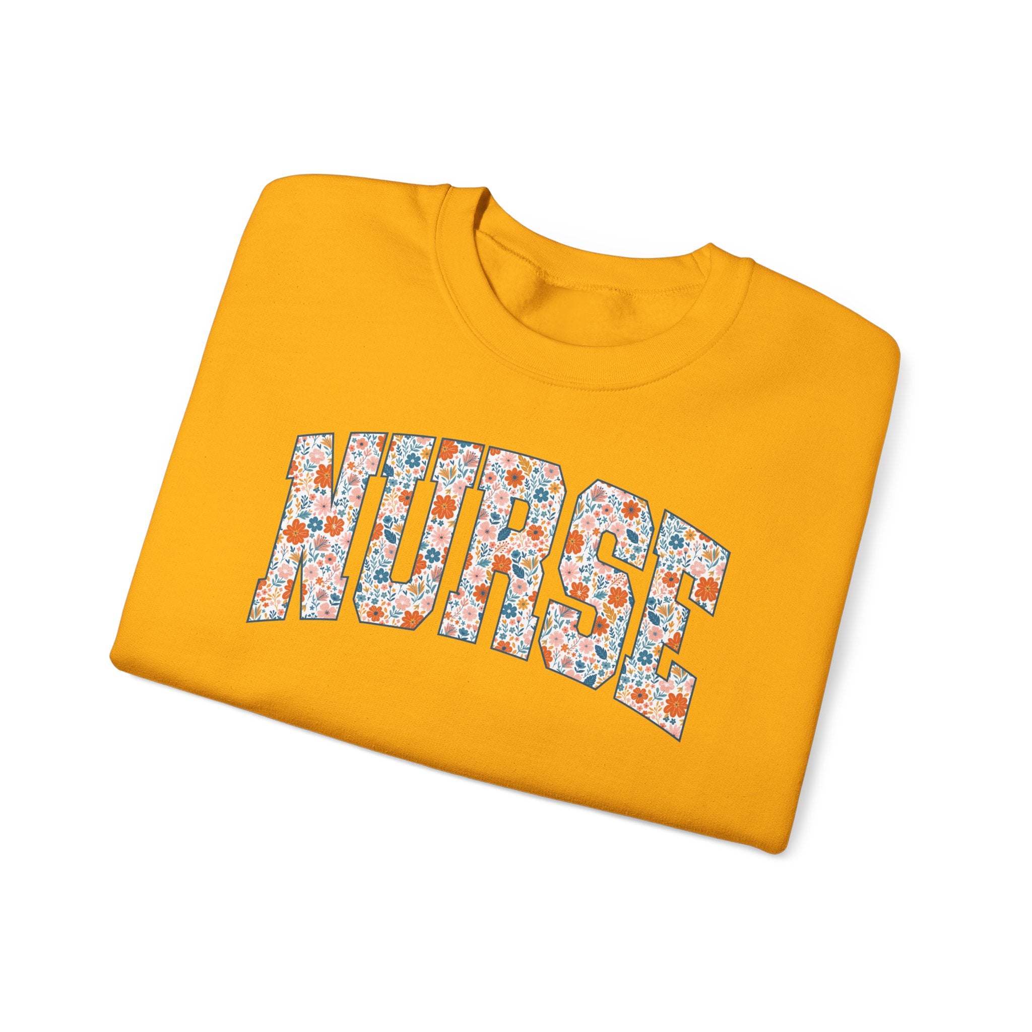Nurse Floral Crewneck Sweatshirt