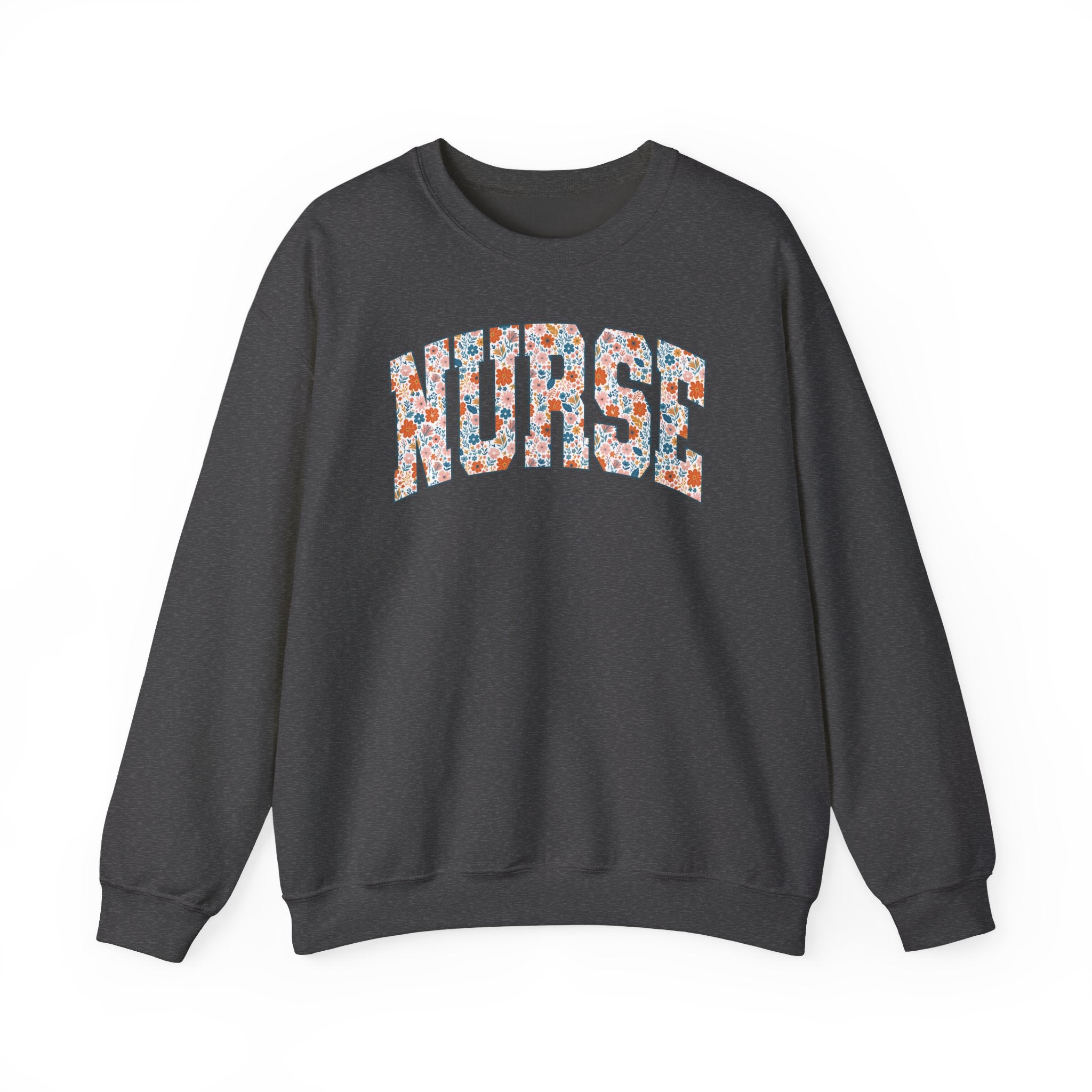 Nurse Floral Crewneck Sweatshirt