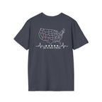 Nurse Pride T‑Shirt — US Map ECG Design with ' OR Nurse Pride' Graphic Nurse T-Shirt
