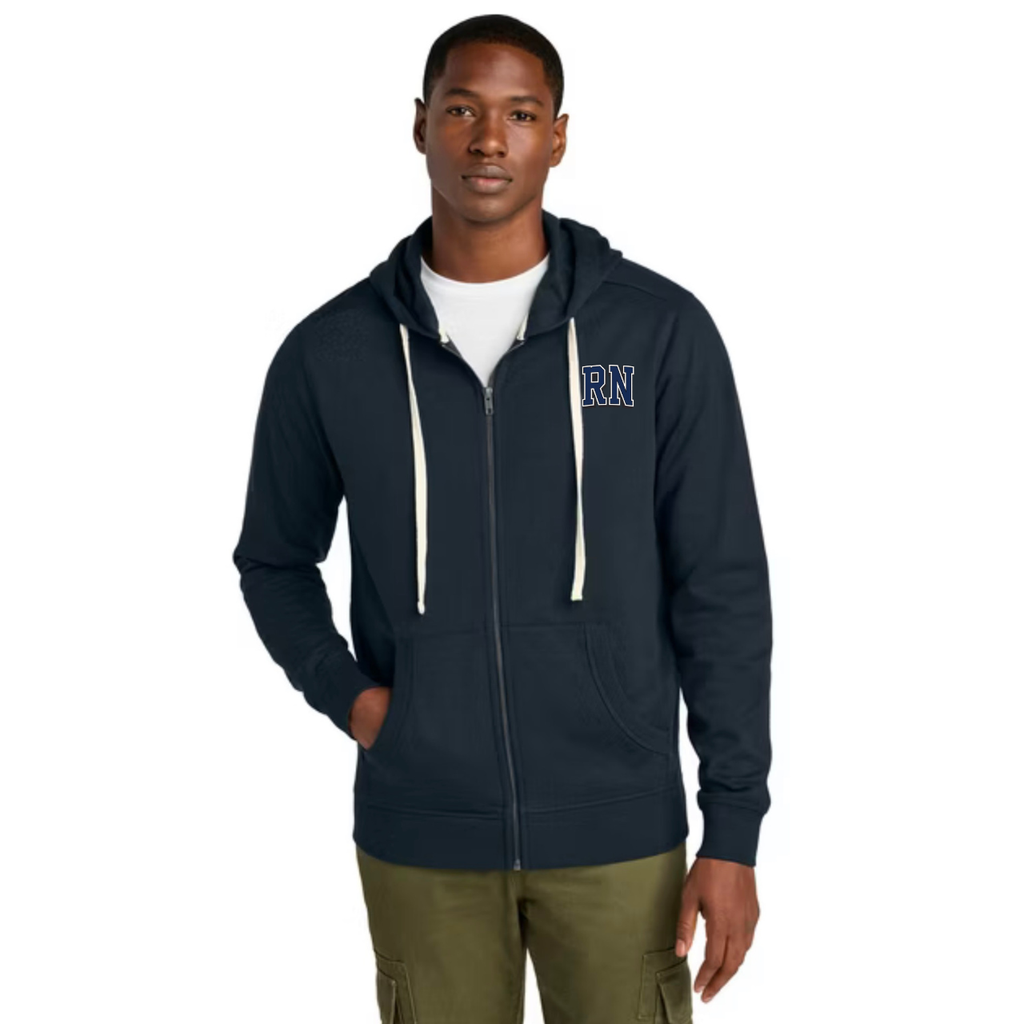 Trauma Team Nurse Fleece Hoodie Full-Zip — Lightweight Trauma RN Hoodie