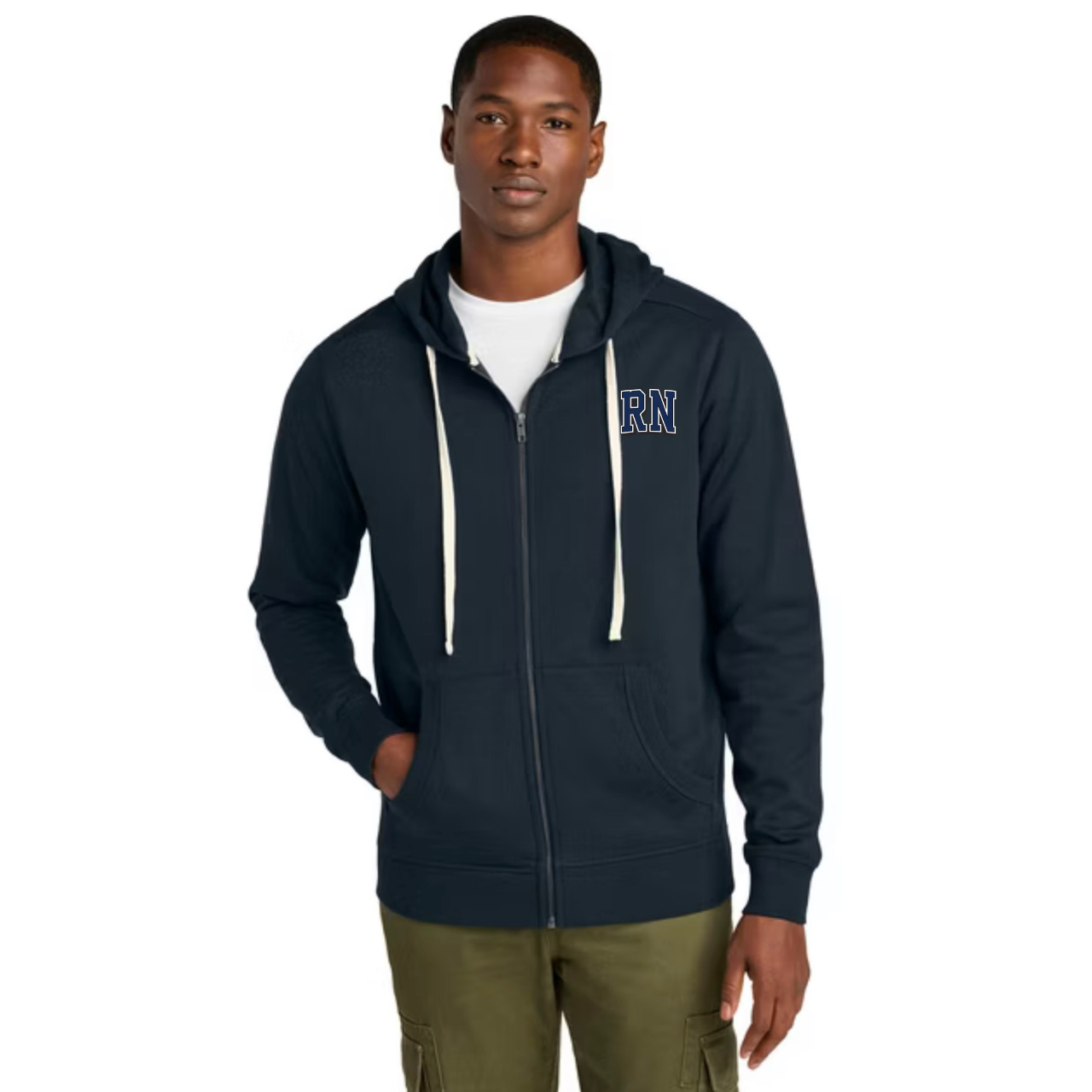 Trauma Team Nurse Fleece Hoodie Full-Zip — Lightweight Trauma RN Hoodie