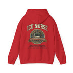 ICU Nurse Hoodie —  Nurse Tour Tee Vibe Vintage Distressed Design -JCU Crew Critical Care Nursing Hooded Sweatshirt