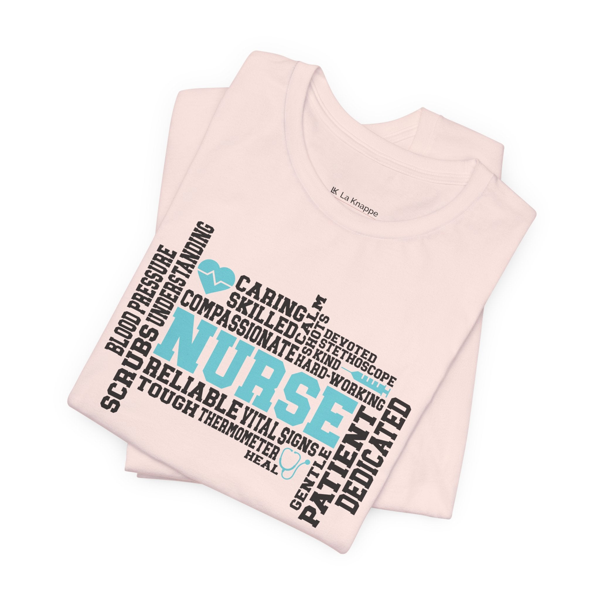 Nurse Word Cloud Tee — Caring, Skilled & Compassionate Nursing Shirt Student Nurse Nurse Gift