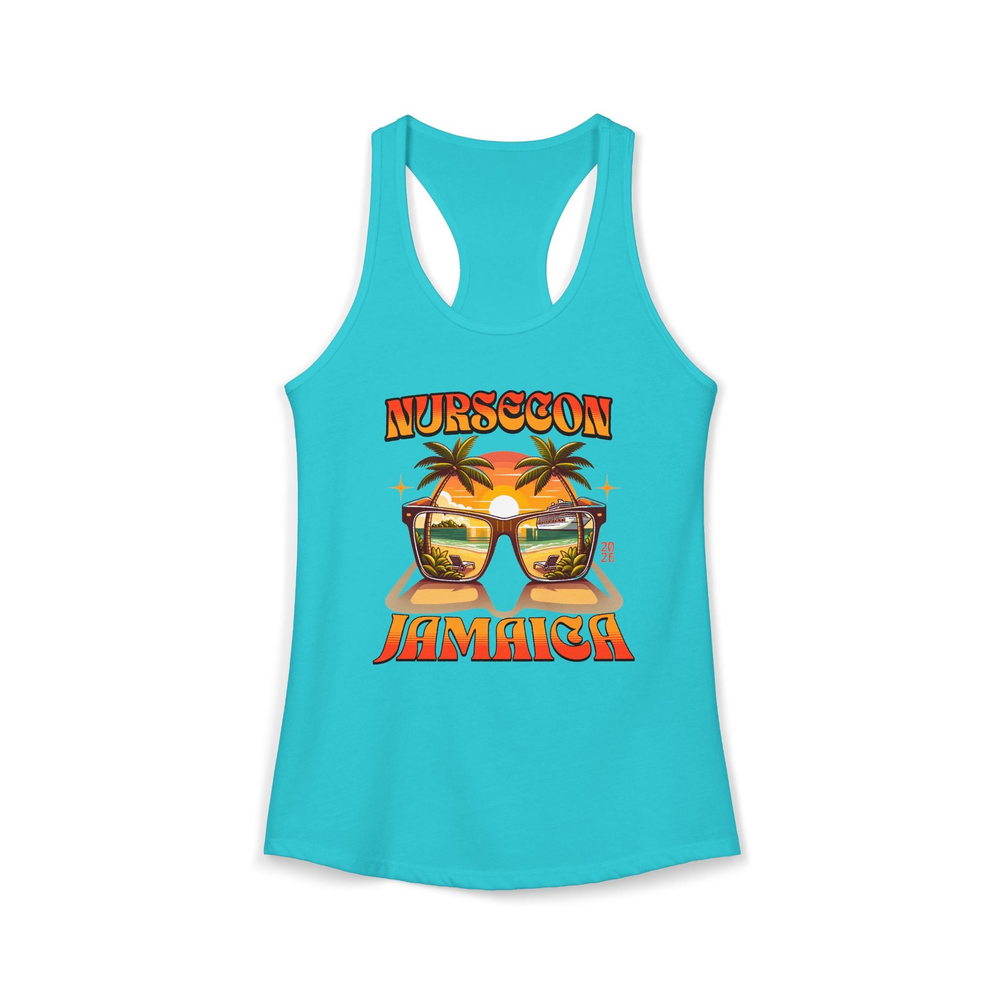 NurseCon Jamaica 2026 Nurse Cruise Trip Women's Ideal Racerback Tank