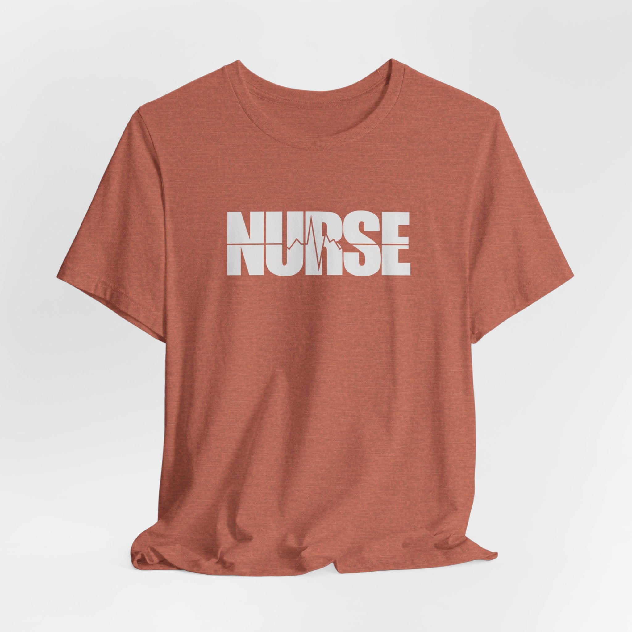 Nurse Graphic Tee — Bold 'NURSE' White Logo Shirt for Healthcare Heroes Nurse Gift Student Nurse