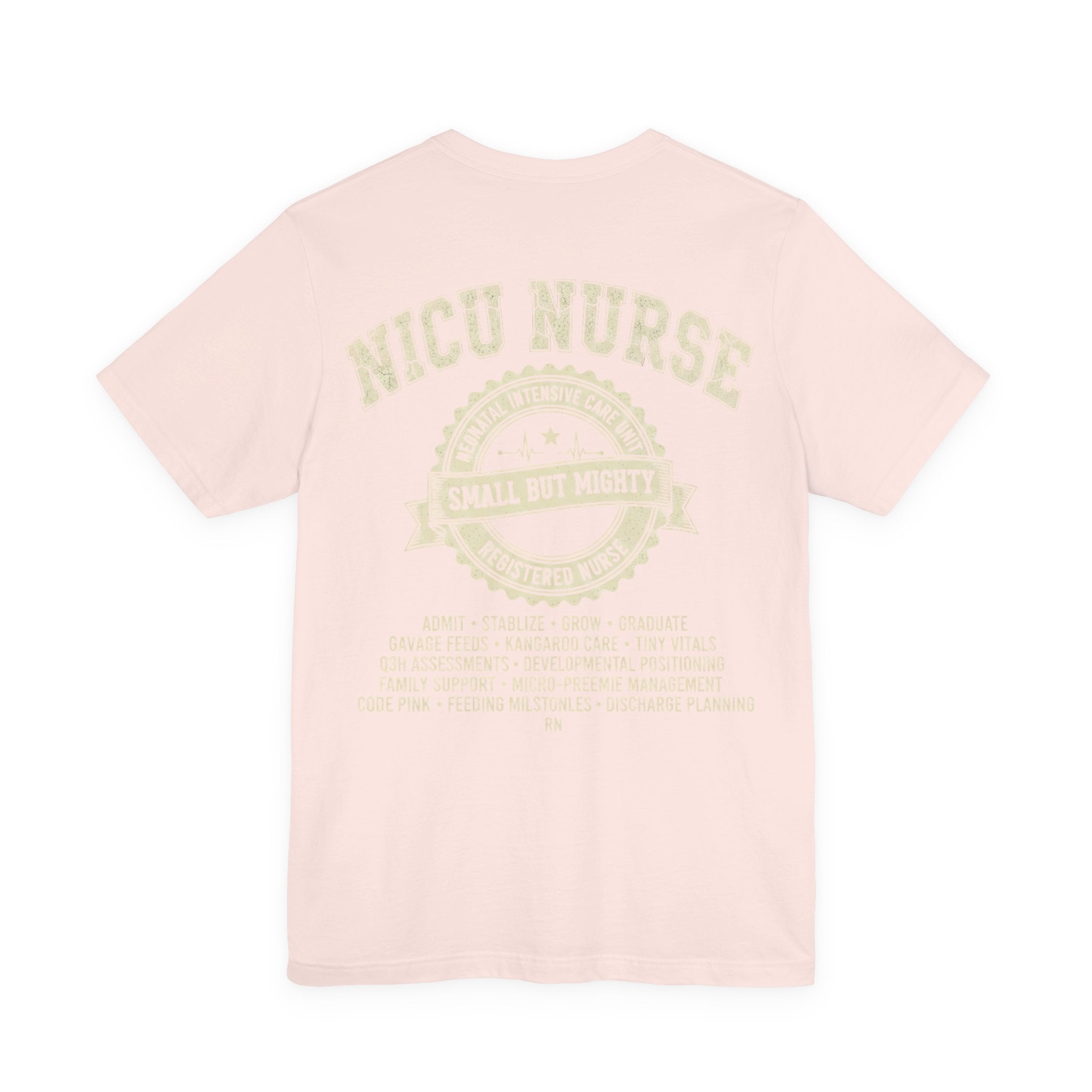 NICU Nurse T‑Shirt — Neonatal Intensive Care  Small But Mighty NICU Design Tour Tee Vintage Staff Gift