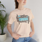 Nurse Word Cloud Tee — Caring, Skilled & Compassionate Nursing Shirt Student Nurse Nurse Gift