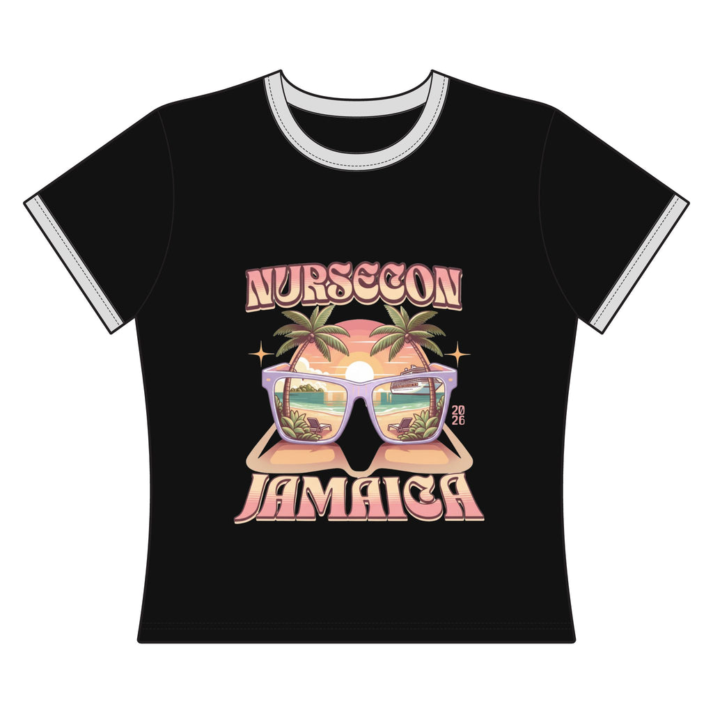 Nurse Cruise T-Shirt Crop Tee - Women's Ringer Tee NurseCon