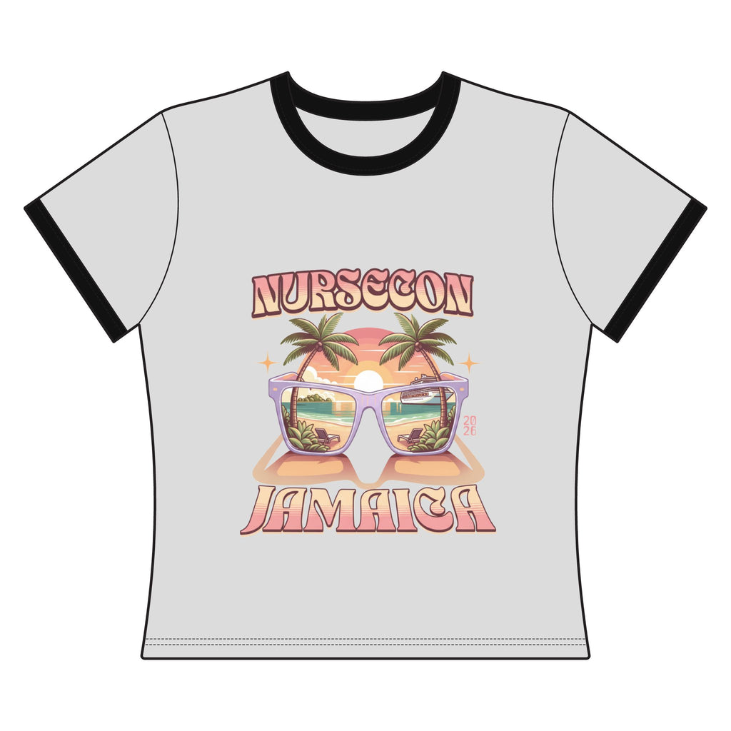Nurse Cruise T-Shirt Crop Tee - Women's Ringer Tee NurseCon