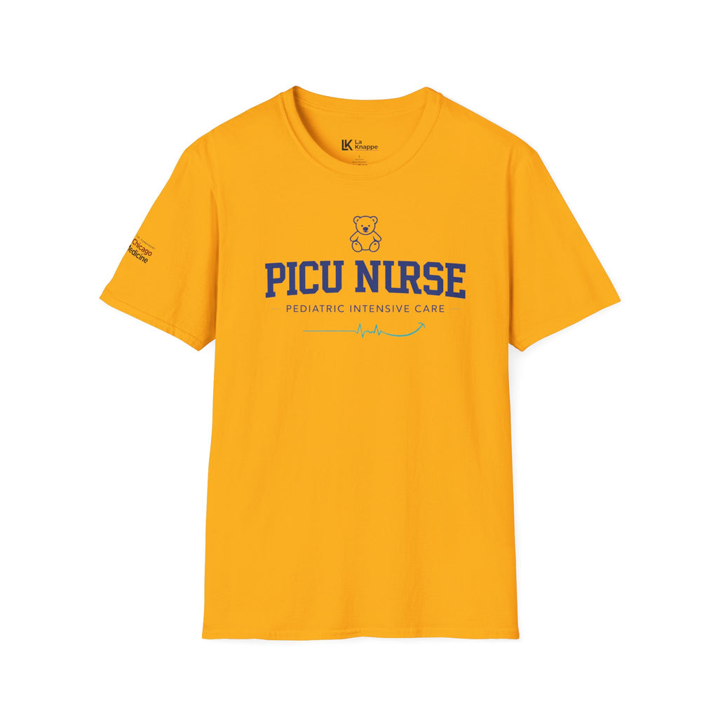 PICU Nurse T-Shirt — Pediatric Intensive Care Nurse Tee Bear Graphic T-Shirts