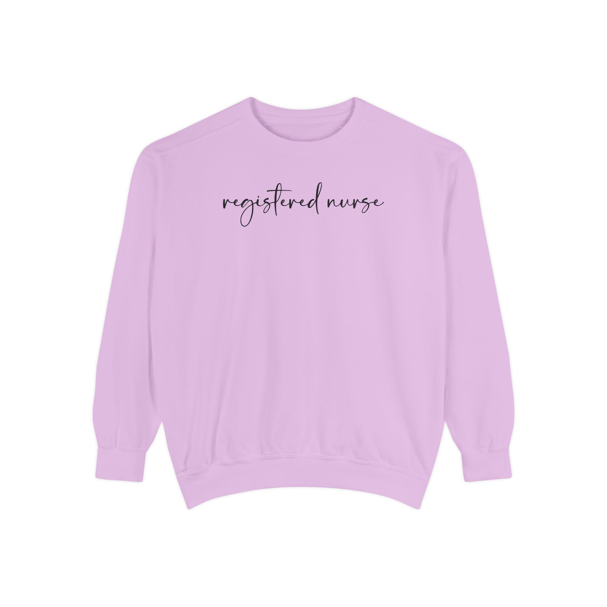 Registered Nurse Embroidered Script Sweatshirt