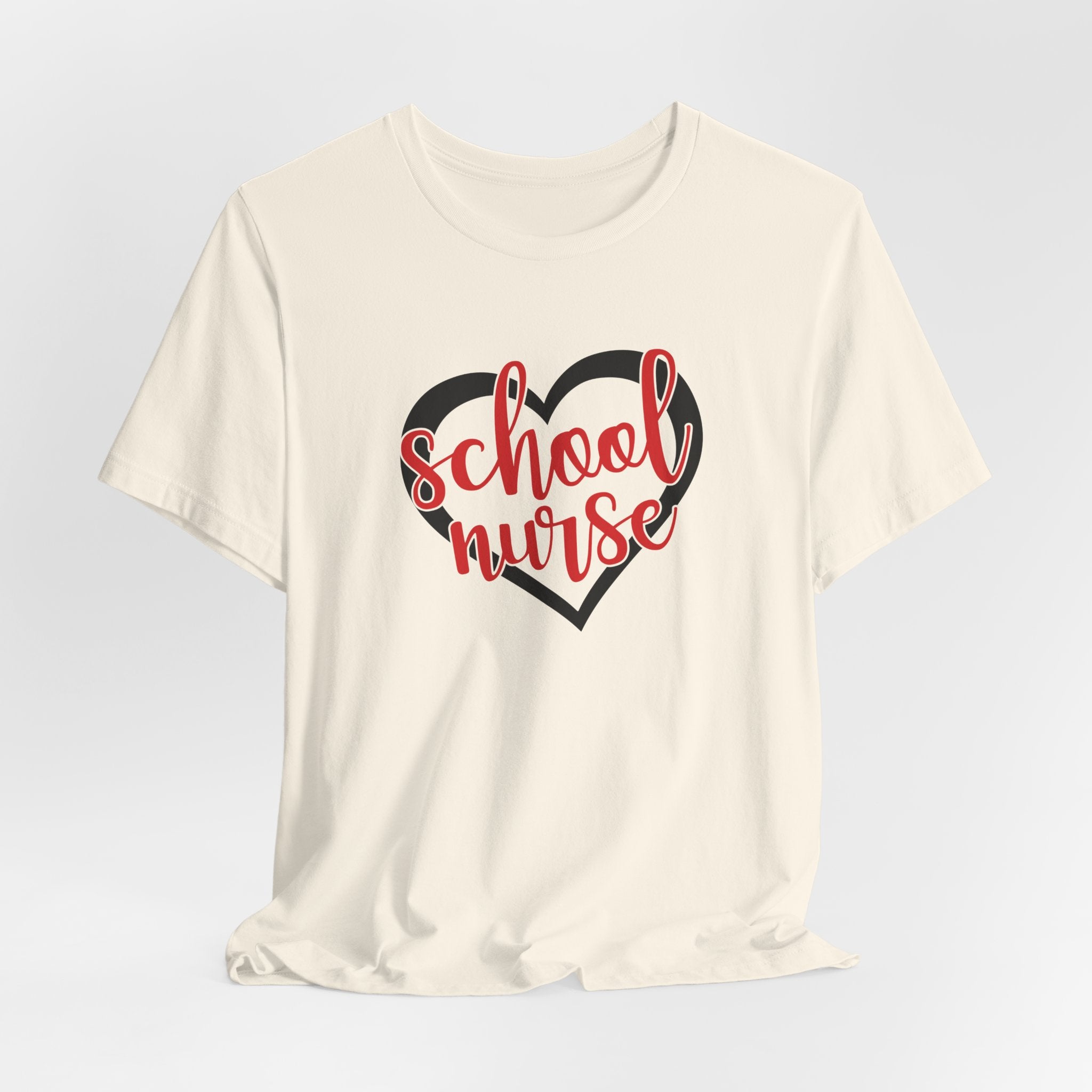 School Nurse Heart T-Shirt — Cute Teacher/Healthcare Appreciation Tee