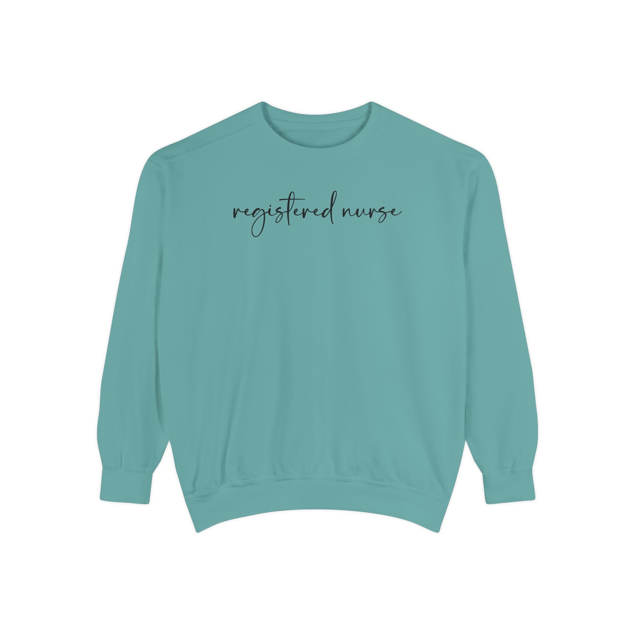 Registered Nurse Embroidered Script Sweatshirt
